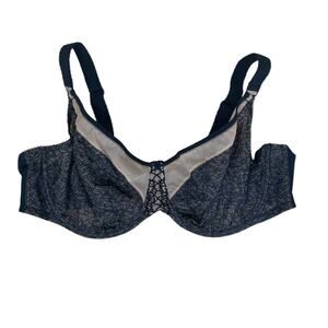 Elomi Sadie Balcony Full Coverage Bra EL4430 Black Size US 44G
